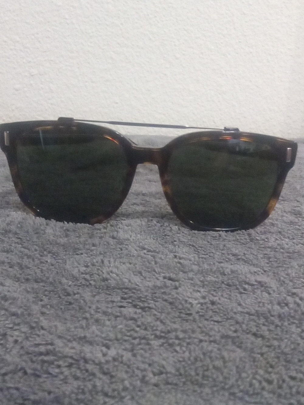 Dior Men's Sunglasses in Tortoiseshell and Black Lenses